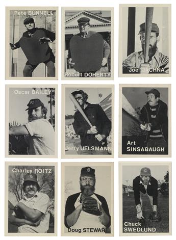 MIKE MANDEL (1950- ) Complete set of 134 Baseball Photographer Trading Cards.